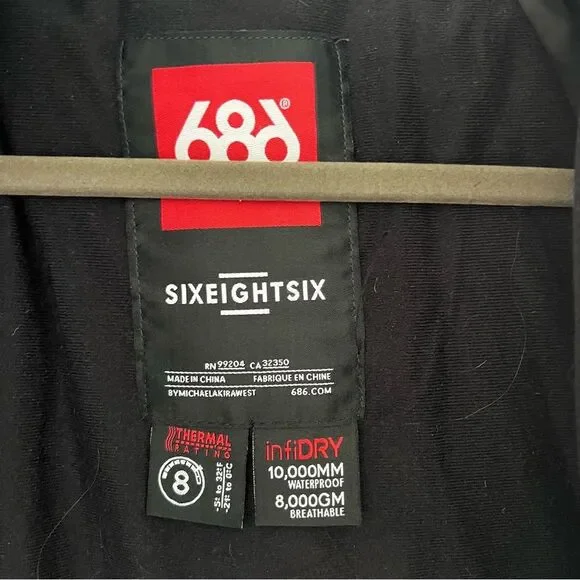 Women's 686 Vanzana Jacket Snowboard Ski Jacket infiDRY Waterproof. - Picture 2 of 14